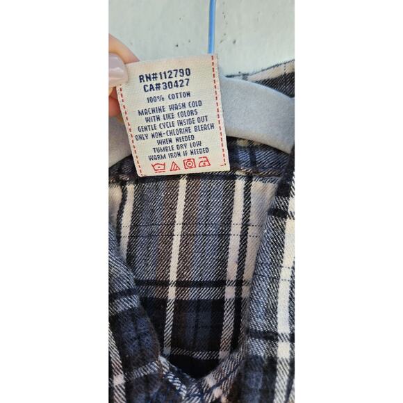 True Religion Shirt Mens XXL Black Plaid Western Flannel Pearl Snap Long Sleeve - Picture 5 of 7